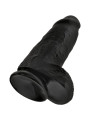 CONSOLADOR REALISTA CHUBBY 23 CM NEGRO PVC DE LA MARCA KING COCK