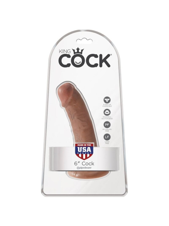 CONSOLADOR REALISTA 15 CM PVC SEGURO Y ERGONÓMICO DE LA MARCA KING COCK