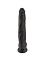 CONSOLADOR REALISTA NEGRO 30.5 CM CON VENTOSA DE LA MARCA KING COCK