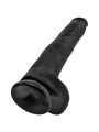 CONSOLADOR REALISTA NEGRO 30.5 CM CON VENTOSA DE LA MARCA KING COCK