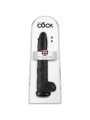 CONSOLADOR REALISTA NEGRO 30.5 CM CON VENTOSA DE LA MARCA KING COCK