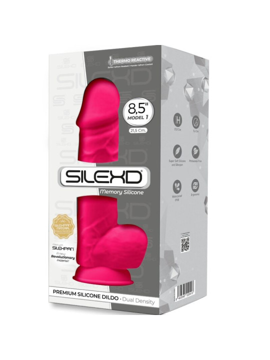 DILDO REALISTA SILICONA 21.5 CM CON VENTOSA SILEXPAN DE LA MARCA SILEXD