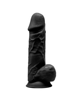 DILDO REALISTA SILICONA SUAVE 21.5 CM CON VENTOSA DE LA MARCA SILEXD