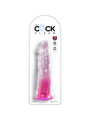 CONSOLADOR REALISTA TRANSLÚCIDO 19.7 CM ROSA DE LA MARCA KING COCK