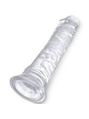 CONSOLADOR REALISTA TRANSPARENTE 19.7 CM KING COCK DE LA MARCA KING COCK