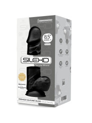 DILDO REALISTA SILICONA SUAVE 21.5 CM CON VENTOSA DE LA MARCA SILEXD