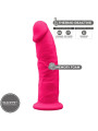 DILDO REALISTA SILICONA 23 CM CON VENTOSA Y TEXTURA SEDOSA DE LA MARCA SILEXD