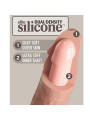 DILDO REALISTICO VIBRADOR SILICONA CONTROL REMOTO 17.8 CM DE LA MARCA KING COCK