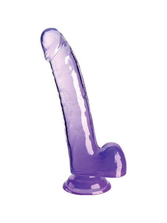 CONSOLADOR TRANSLÚCIDO REALISTA 20.3 CM CON VENTOSA DE LA MARCA KING COCK