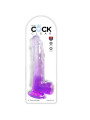 CONSOLADOR TRANSLÚCIDO REALISTA 20.3 CM CON VENTOSA DE LA MARCA KING COCK