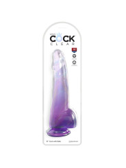 DILDO REALISTA TRANSLÚCIDO 19 CM CON VENTOSA DE LA MARCA KING COCK