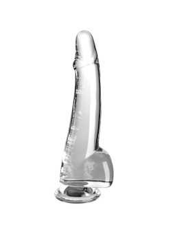 CONSOLADOR TRANSPARENTE REALISTA 19 CM CON VENTOSA DE LA MARCA KING COCK