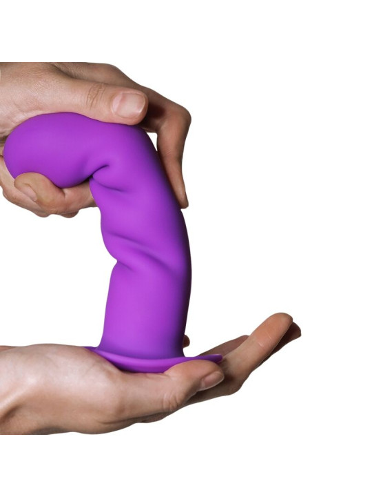 DILDO HITSENS 3 SILICONA TERMO REACTIVO VIOLETA DE LA MARCA ADRIEN LASTIC