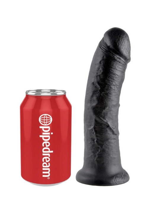 DILDO REALISTA KING COCK 20.3 CM NEGRO CON VENTOSA DE LA MARCA KING COCK