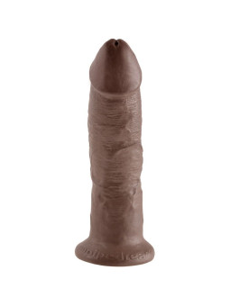 DILDO REALISTA KING COCK 22.9 CM MARRÓN CON VENTOSA DE LA MARCA KING COCK
