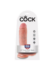 DILDO REALISTA KING COCK 20.3 CM CON TESTÍCULOS DE LA MARCA KING COCK
