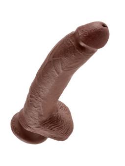 DILDO REALISTA KING COCK 22.9 CM CON TESTÍCULOS Y VENTOSA DE LA MARCA KING COCK