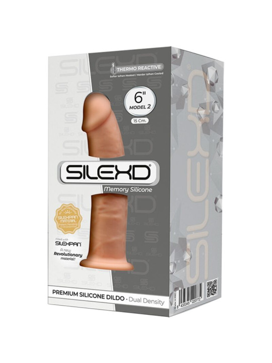 DILDO REALISTA SILICONA 15 CM CON VENTOSA SILEXPAN DE LA MARCA SILEXD