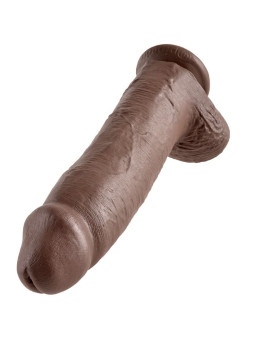 DILDO REALISTA KING COCK 30 CM CON VENTOSA Y TESTÍCULOS DE LA MARCA KING COCK