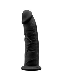 DILDO REALISTA SILICONA 15 CM CON VENTOSA NEGRO SILEXD DE LA MARCA SILEXD
