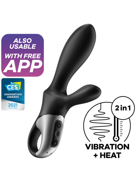 VIBRADOR ANAL SATISFYER HEAT CLIMAX+ CON CALOR Y APP DE LA MARCA SATISFYER CONNECT