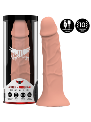 DILDO ASHER ORIGINAL CON VIBRACIÓN Y TECNOLOGÍA WATCHME DE LA MARCA MYTHOLOGY FANTASY DILDO