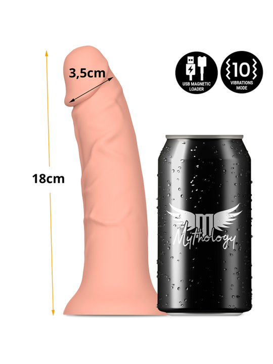 DILDO ASHER ORIGINAL CON VIBRACIÓN Y TECNOLOGÍA WATCHME DE LA MARCA MYTHOLOGY FANTASY DILDO