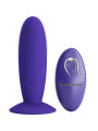 PLUG ANAL VIBRADOR RECARGABLE CON CONTROL REMOTO VIOLETA DE LA MARCA PRETTY LOVE YOUTH