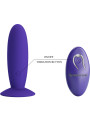 PLUG ANAL VIBRADOR RECARGABLE CON CONTROL REMOTO VIOLETA DE LA MARCA PRETTY LOVE YOUTH