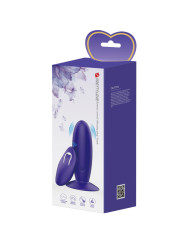 PLUG ANAL VIBRADOR RECARGABLE CON CONTROL REMOTO VIOLETA DE LA MARCA PRETTY LOVE YOUTH