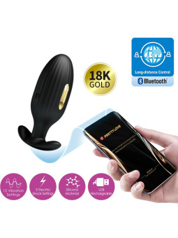 PLUG ANAL CONTROL APP JEFFERSON NEGRO VIBRACIÓN DE LA MARCA PRETTY LOVE BOTTOM