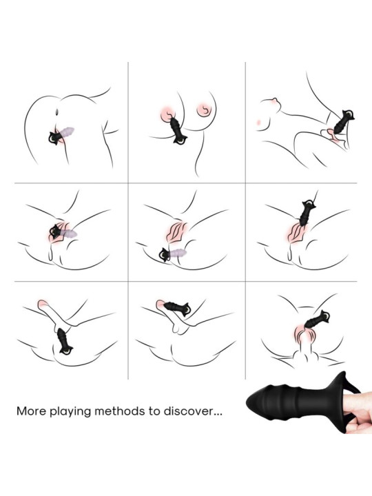 VIBRADOR PLUG ANAL REMOTO 9 MODOS SILICONA PREMIUM ARMONY DE LA MARCA ARMONY ANAL