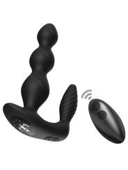 VIBRADOR PLUG ANAL REMOTO 9 MODOS SILICONA PREMIUM NEGRO DE LA MARCA ARMONY ANAL