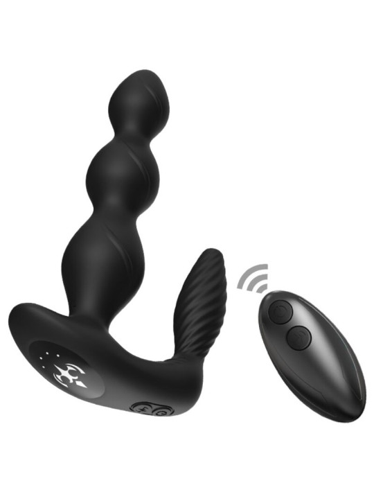 VIBRADOR PLUG ANAL REMOTO 9 MODOS SILICONA PREMIUM NEGRO DE LA MARCA ARMONY ANAL