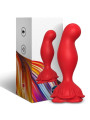 VIBRADOR ROSA CON PLUG ANAL REMOTO 9 MODOS SILICONA DE LA MARCA ARMONY ANAL