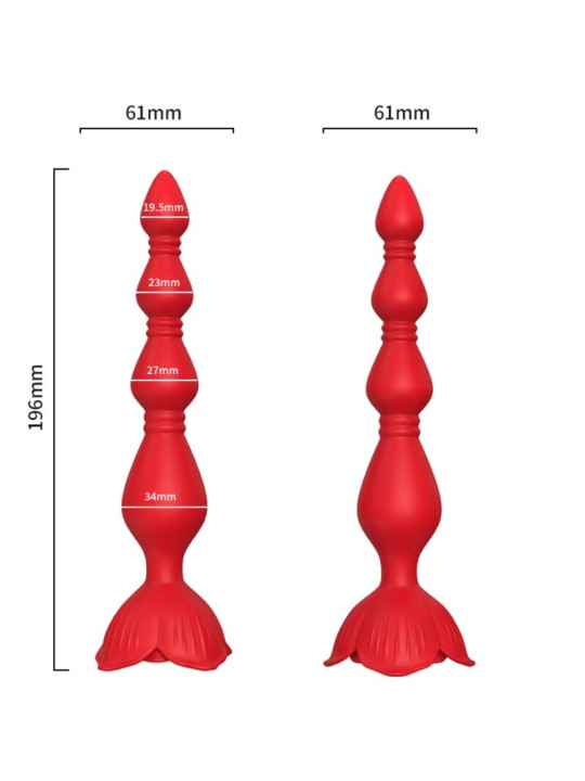 VIBRADOR CON PLUG ANAL ROSA PAGODA ARMONY DE LA MARCA ARMONY ANAL