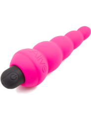 VIBRADOR ANAL LANCE PRO SILICONA SUAVE 10 FUNCIONES DE LA MARCA ALIVE