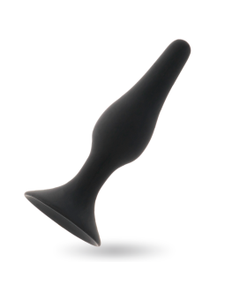 JUGUETE ANAL LEVEL 4 15.5CM SILICONA SUAVE NEGRO DE LA MARCA INTENSE ANAL TOYS
