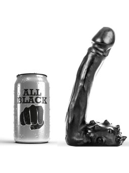 DILDO REALISTICO 19 CM NEGRO PARA PRINCIPIANTES DE LA MARCA ALL BLACK