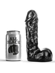 DILDO ALL BLACK 19 CM PVC SUAVE Y FLEXIBLE DE LA MARCA ALL BLACK