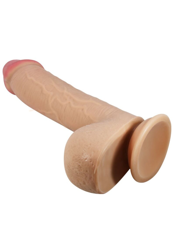 DILDO REALÍSTICO CON VENTOSA 23 CM PIEL DESLIZANTE DE LA MARCA PRETTY LOVE HIGH GRADE