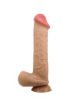 DILDO REALÍSTICO 26CM CON VENTOSA Y PIEL DESLIZANTE DE LA MARCA PRETTY LOVE HIGH GRADE