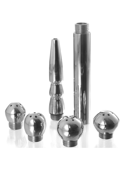 SET LIMPIEZA ÍNTIMA VAGINAL Y ANAL 5 PIEZAS DE LA MARCA METAL HARD