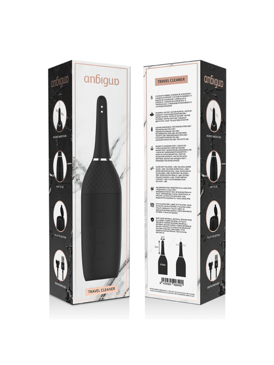 DUCHA ANAL RECARGABLE 5 VELOCIDADES 360° DE LA MARCA ANBIGUO