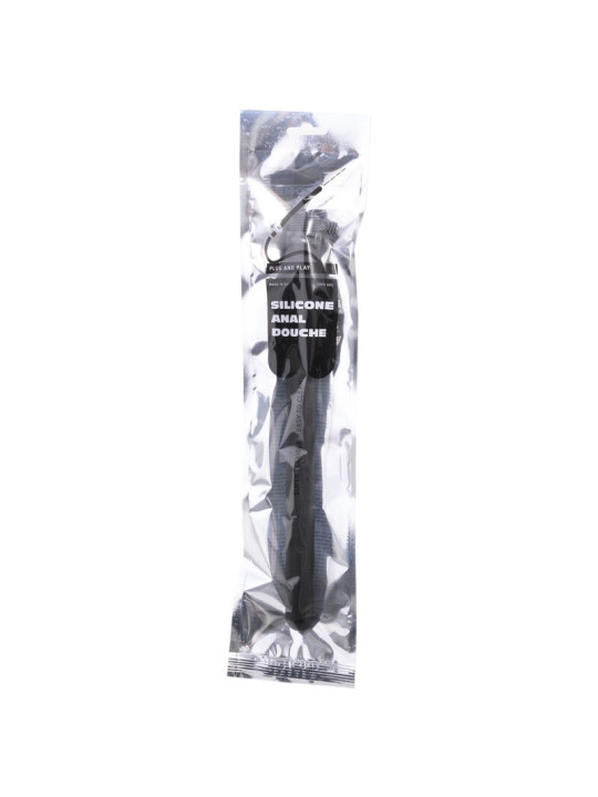 DUCHA ANAL SILICONA FLEXIBLE 27 CM HIGIÉNICA DE LA MARCA ALL BLACK