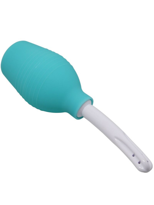 PERA ANAL DUCHA DE SILICONA AZUL PARA HIGIENE ÍNTIMA DE LA MARCA MR PLAY