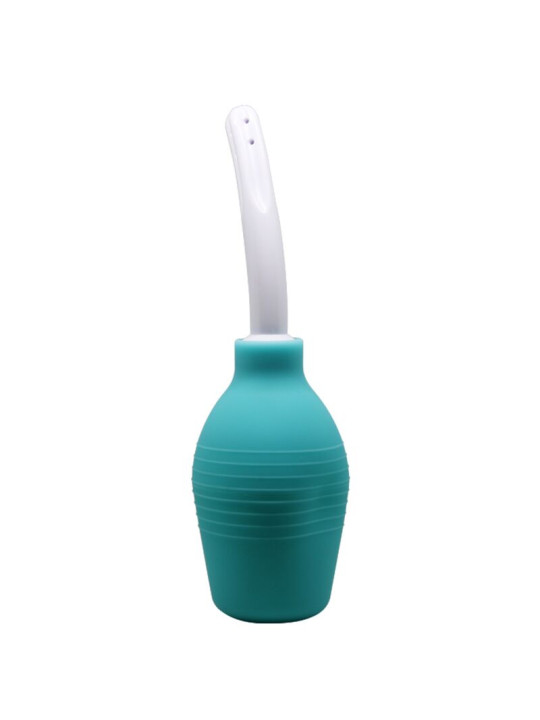 PERA ANAL DUCHA DE SILICONA AZUL PARA HIGIENE ÍNTIMA DE LA MARCA MR PLAY