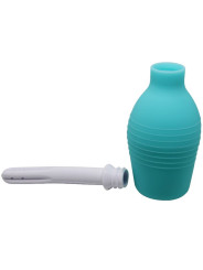 PERA ANAL DUCHA DE SILICONA AZUL PARA HIGIENE ÍNTIMA DE LA MARCA MR PLAY