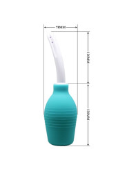 PERA ANAL DUCHA DE SILICONA AZUL PARA HIGIENE ÍNTIMA DE LA MARCA MR PLAY