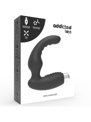 VIBRADOR PROSTÁTICO RECARGABLE 10 MODOS - SILICONA MÉDICA DE LA MARCA ADDICTED TOYS
